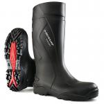 Dunlop Purofort+ Full Safety Wellington Boots 1Pr Black 14 C76204114 DLP03140
