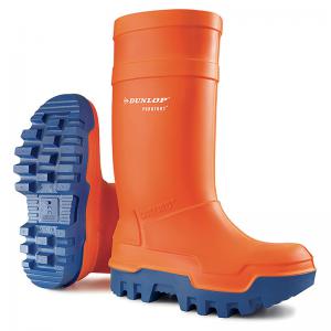 Dunlop Purofort Thermo Full Safety Wellington Boots 1 Pair Orange 05