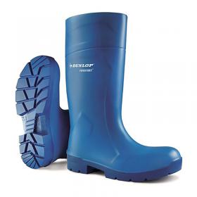 Dunlop Purofort Multigrip Waterproof Anti Bacteria Lined Safety Boots 1Pr Blue 9 CA6163109 DLP04202