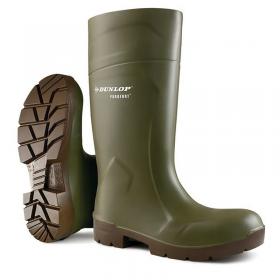 Dunlop Purofort Multigrip Waterproof Anti Bacteria Lined Safety Boots 1Pr Green 9 CA6183109 DLP04216