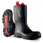Dunlop Purofort+ Rugged Full Safety Waterproof Rigger Boots 1Pr Black 8 C76204308 DLP04494