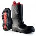 Dunlop Purofort+ Rugged Full Safety Waterproof Rigger Boots 1Pr Black 9 C76204309 DLP04495