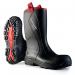 Dunlop Purofort+ Rugged Full Safety Waterproof Rigger Boots 1Pr Black 10 C76204310 DLP04496