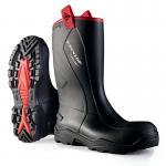 Dunlop Purofort+ Rugged Full Safety Waterproof Rigger Boots 1Pr Black 12 C76204312 DLP04499