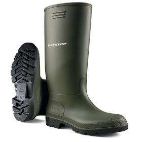 Dunlop Pricemastor Non Safety Waterproof Wellington Boots 1Pr Green 10 BBG10 DLP31877