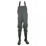 Dunlop Full Safety Waterproof Steel Toe Capped Chest Wader 1 Pair Green 06 DLP33956