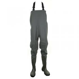 Dunlop PVC Non-Safety Chest Wader 1Pr Green 9 PCW09 DLP33993