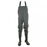 Dunlop PVC Non-Safety Chest Wader 1Pr Green 11 PCW11 DLP33996