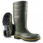Dunlop Acifort Heavy Duty Waterproof Safety Waterproof Boots 1Pr Green 13 B44063113 DLP34624