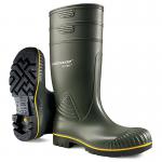 Dunlop Acifort Heavy Duty Waterproof Safety Waterproof Boots 1Pr Green 12 B44063112 DLP34633