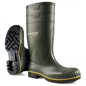 Dunlop Acifort Heavy Duty Waterproof Safety Waterproof Boots 1Pr Green