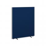 Floor standing fabric screen 1500mm high x 1200mm wide - blue 512-B