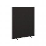 Floor standing fabric screen 1500mm high x 1200mm wide - charcoal 512-C