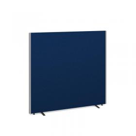 Floor standing fabric screen 1500mm high x 1600mm wide - blue 516-B