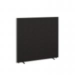 Floor standing fabric screen 1500mm high x 1600mm wide - black 516-K