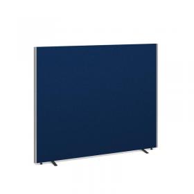 Floor standing fabric screen 1500mm high x 1800mm wide - blue 518-B