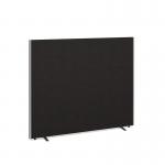 Floor standing fabric screen 1500mm high x 1800mm wide - black 518-K