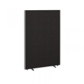 Floor standing fabric screen 1800mm high x 1200mm wide - charcoal 812-C
