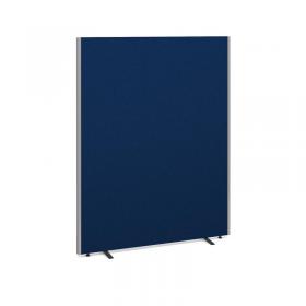 Floor standing fabric screen 1800mm high x 1400mm wide - blue 814-B