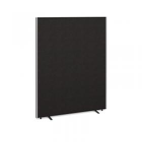 Floor standing fabric screen 1800mm high x 1400mm wide - charcoal 814-C