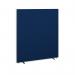 Floor standing fabric screen 1800mm high x 1600mm wide - blue 816-B