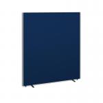 Floor standing fabric screen 1800mm high x 1600mm wide - blue 816-B