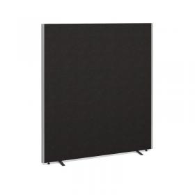 Floor standing fabric screen 1800mm high x 1600mm wide - charcoal 816-C