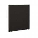 Floor standing fabric screen 1800mm high x 1600mm wide - black 816-K
