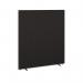 Floor standing fabric screen 1800mm high x 1600mm wide - black 816-K