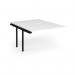 Connex Angled 1200 x 1600 x 725mm Back to Back Add On Bay - Black Frame White Top ACO1216-AB-K-WH