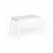 Connex Angled 1200 x 800 x 725mm Single Add On Bay - White Frame White Top ACO128-AB-WH-WH