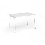 Connex Angled 1200 x 800 x 725mm Single Desk - White Frame White Top ACO128-WH-WH