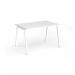 Connex Angled 1200 x 800 x 725mm Single Desk - White Frame White Top ACO128-WH-WH