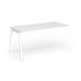 Connex Angled 1600 x 800 x 725mm Single Add On Bay - White Frame White Top ACO168-AB-WH-WH