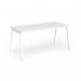 Connex Angled 1600 x 800 x 725mm Single Desk - White Frame White Top ACO168-WH-WH