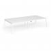 Connex Angled 3200 x 1600 x 725mm Back to Back Desk (4 x 1600mm) - White Frame White Top ACO3216-WH-WH