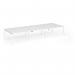 Connex Angled 4200 x 1600 x 725mm Back to Back Desk (6 x 1400mm) - White Frame White Top ACO4216-WH-WH
