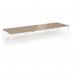 Connex Angled 4800 x 1600 x 725mm Back to Back Desk (6 x 1600mm) - White Frame Kendal Oak Top ACO4816-WH-KO