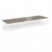 Connex Angled 4800 x 1600 x 725mm Back to Back Desk (6 x 1600mm) - White Frame Nebraska Oak Top ACO4816-WH-NO