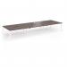 Connex Angled 4800 x 1600 x 725mm Back to Back Desk (6 x 1600mm) - White Frame Walnut Top ACO4816-WH-W