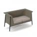 Addison two seater sofa with black metal frame and legs - made to order ADS002