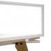 Glazed screen brackets for single Adapt and Fuze desks or runs of single desks (pair) - black AGSBK-K