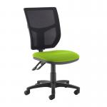 Altino 2 lever high mesh back operators chair with no arms - Madura Green AH10-000-YS156