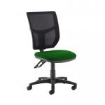 Altino 2 lever high mesh back operators chair with no arms - Lombok Green