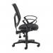 Altino mesh back PCB operator chair with fixed arms - black AH11-000-BLK