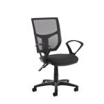 Facile mesh back operator chair with headrest - made to order