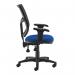 Altino mesh back PCB operator chair with adjustable arms - blue AH12-000-BLU