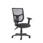 Facile mesh back operator chair with headrest - made to order
