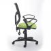 Altino mesh back asynchro operator chair with seat depth adjustment and fixed arms - black AH21-0S0-BLK