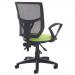 Altino mesh back asynchro operator chair with seat depth adjustment and fixed arms - blue AH21-0S0-BLU